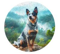Bernese Mountain Dog Puzzle Educativo 68 Piezas Animales Formas Únicas Perro Lindo Pet Puzzle Niños Juguete Educativo Educativo Familiar Regalo Original Interacción 68 PCS