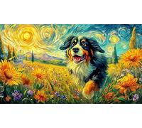 Bernese-Mountain-Dog-Running-in-Field Puzzle de 1000 Piezas Reciclado Regalo Divertido Juego Educativo para Adultos Desafiante Idea de Regalo 38x26/1000pcs