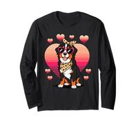 Bernese Mountain Dog Valentines Day Manga Larga
