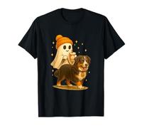 Bernese Mountain Halloween Ghost Walking Bernese Dog Camiseta