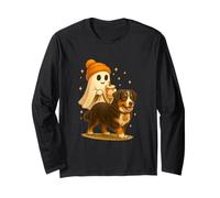 Bernese Mountain Halloween Ghost Walking Bernese Dog Manga Larga