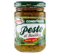 Berni Condipasta Pesto De Albahaca Sin Conserva De Ajo Condimento Para Primeros Platos Canapés Y Tartas Saladas - 3 Botes De 135 G