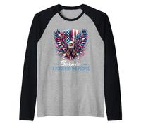 Bernie Sanders Águila fría política de Base América Camiseta Manga Raglan