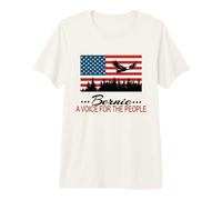 Bernie Sanders - Bandera política de América de Base y águila Camiseta Premium