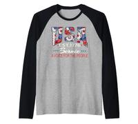 Bernie Sanders Grassroots América Política Floral Estados Unidos Camiseta Manga Raglan