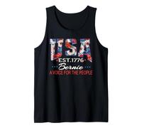 Bernie Sanders Grassroots América Política Floral Estados Unidos Camiseta sin Mangas