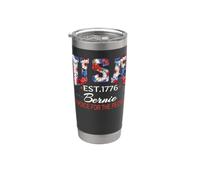 Bernie Sanders Grassroots América Política Floral Estados Unidos Vaso térmico de acero inoxidable de doble pared