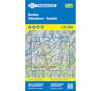 Bernina - Val Malenco - Sondrio. Carta topografica in scala 1:25.000, antistrappo, impermeabile, fotodegradabile. Ediz. multilingue: Tabacco ... 85 (Carte topografiche per escursionisti)
