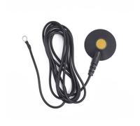 Bernstein 9-344-1 ESD - Cable de conexión a tierra (1 MOhm, con botón de presión de 10 mm y ojal para rosca M5, 1,8 m)