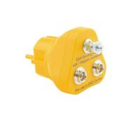 BERNSTEIN enchufe ESD conector M5, ojal 4 mm, 2 presiones 10 mm, resistencia 1 MΩ