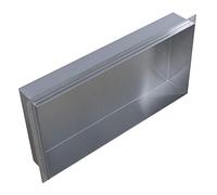 Bernstein nicho de Pared de Acero Inoxidable BS603010 sin Borde - 60 x 30 x 10 cm - Estante de Ducha para Utensilios de baño - instalación Flexible - nicho de Ducha alicatable en Acero Inoxidable