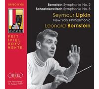 Bernstein : Symphonie n° 2. Chostakovitch : Symphonie n° 5. Lipkin, Bernstein.