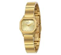 BERNY Mujeres Reloj de Oro Relojes Cuadrados para Señoras 3ATM Reloj de Cuarzo Analógico Resistente al Agua Correa de Acero Inoxidable Elegante Pequeño Reloj de Pulsera para Chicas Mujeres