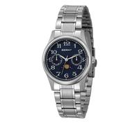 BERNY Reloj de cuarzo para mujer, movimiento japonés, reloj de pulsera para mujer, esfera de números arábigos, correa de reloj de acero inoxidable, relojes analógicos sub-dail con fecha, día,