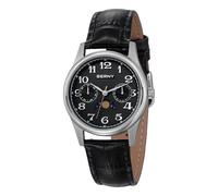 BERNY Reloj de Cuarzo para Mujeres con Fase Lunar Reloj de Pulsera para Dama con Esfera de Fácil Lectura Números Arábigos Analógico y Correa de Piel Genuina