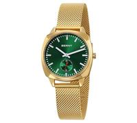 BERNY Reloj de Oro para Mujeres Relojes Femeninos Clásicos de Ferrocarril Relojes Analógicos de Cuarzo Reloj Minimalista Vintage para Mujeres Regalo de Cumpleaños de Lujo