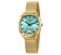 BERNY Reloj de Oro para Mujeres Relojes Femeninos Clásicos de Ferrocarril Relojes Analógicos de Cuarzo Reloj Minimalista Vintage para Mujeres Regalo de Cumpleaños de Lujo