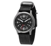 BERNY Reloj de Titanio Japonés Barrido Segundo Movimiento de Cuarzo VH31 5ATM Impermeable Relojes de Cuarzo Analógico para Hombres y Mujeres Super Luminous Correa de Lona