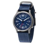 BERNY Reloj de Titanio Japonés Barrido Segundo Movimiento de Cuarzo VH31 5ATM Impermeable Relojes de Cuarzo Analógico para Hombres y Mujeres Super Luminous Correa de Lona