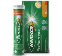 Berocca Performance Magnesio, Vitaminas y Minerales sin Cafeína 30 Comprimidos Efervescentes Naranja