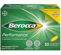 Berocca Performance Vitaminas, Rendimiento y Memoria 30 Comprimidos