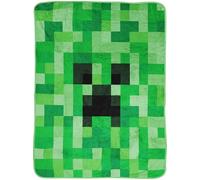BERONAGE Minecraft Creeper - Manta para el hogar, 150 x 200 cm, 100 % poliéster, mullida, de franela de forro polar, para niños, adultos, gamer, regalo, artículo con licencia