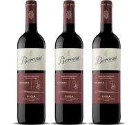 Beronia Crianza - Vino Tinto D.O.Ca. Rioja - 3 botellas de 750 ml - Total: 2250 ml, el embalaje puede variar