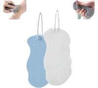 Berosely - Esponja radiante para la piel, esponja exfoliante aparente, esponja Be Rosely para la piel, esponja de baño exfoliante 3D, esponja de baño exfoliante mágica, limpiador Berosely (azul y