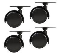 BERPSE Conjunto de rueda/placa D-olly de 40 mm compatible con R-ainbow V-acuum D4 D4C SE E E2 Series D-olly D-Ollie Ruedas giratorias para carrito - Paquete de 4 (4)