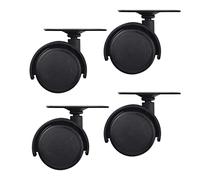 BERPSE Conjunto de rueda/placa D-olly de 40 mm compatible con R-ainbow V-acuum D4 D4C SE E E2 Series D-olly D-Ollie Ruedas giratorias para carrito - Paquete de 4 (4)