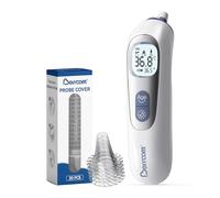 Berrcom Termómetro de Oído de Alta Precisión, Termómetro Digital Auricular con Tecnología de Sonda Precalentada para Adultos y Bebés, Guía de Temperatura por Grupos de Edad