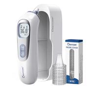 Berrcom Termómetro de Oído de Alta Precisión, Termómetro Digital con Tecnología de Sonda Precalentada para Adultos y Bebés, Guía de Temperatura por Grupos de Edad, Lectura Instantánea