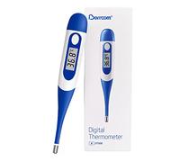 Berrcom Termómetro Digital Flexible para Adultos y Niños, Termómetro Bucal y Antebraquial Termómetro Médico Impermeable con Alarma de Fiebre, Fiebre ℃/℉ Conmutable