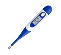 Berrcom Termómetro Digital Flexible para Adultos y Niños, Termómetro Bucal y Antebraquial Termómetro Médico Impermeable con Alarma de Fiebre