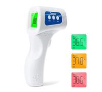 Berrcom Termómetro para la fiebre sin contacto por infrarrojos para la frente, termómetro digital médico 3 en 1 LCD