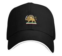 Berretto Da Baseball Unisex - 55-59 Cm Cappello Regolabile | In Saia con Stampa Leone, Copricapo Traspirante per Uomo E Donna, Golf, Allenamento, Corsa, Ciclismo, Estate