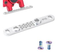 Berriphonia Bike Disc Brake Adapter - Flat Aluminum Precision Mount Bracket, Mountain Bicycle Disc Conversion Support Plate, Cycling Hardware Component | Reliable Repair Upgrade Part For Commuting