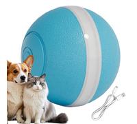 Berriphonia Bola InteractChat - Juguete de salto inteligente recargable - Bola para gatos rodantes para evitar obstáculos con luz LED, para jugar en interiores, ejercicio, entretenimiento, caza