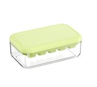 Berriphonia Cubitera con tapa y recipiente, para la preparación de zumos fríos, molde de cubitos de hielo fácil de quitar, para bebedores, propietarios de casas, camareros, , apartamentos, casa
