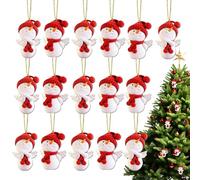 Berriphonia Decoraciones De Navidad En Forma De Muñeco De Nieve, Colgante De 16 Piezas 2D Lindo, Decoración De Navidad En Forma De Muñeco De Nieve | Para El Hogar, Las Vacaciones De Invierno, Chimenea