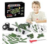 Berriphonia Kit de Construcción Metálica | Juguetes Educativos de Ensamblaje,Juguete Bloques Patrón De Tanque | para Niños Niñas Preescolar Escuela en Casa Tardes Colonia Actividad Grupo