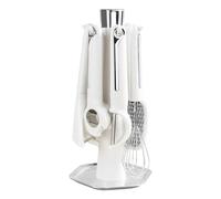 Berriphonia Kitchen Utensils Set,Rallador de verduras con soporte - Incluye abridor de botellas, pelador, rallador, batidor y tamís, utensilios de cocina