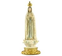 Berriphonia Resina Nuestra Señora de Fátima Estatua - de Fátima Resin, Virgen Bendita María Estatua Regalos de Figuras Religiosas