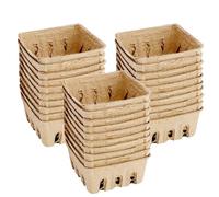 Berry Basket - Produce Basket For Kitchen, Pulp Produce Trays, Natural Pulp Vented Small Farmer Market Producee Baskett, Storage Container, Kitchen Supplies, Large Capacity, 30 piezas For Strawberry