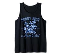 Berry Best Mom Club Mother's Day Cute Blueberry Vintage Camiseta sin Mangas
