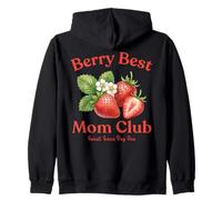 Berry Best Mom Club Mother's Day Cute Strawberry Vintage Sudadera con Capucha
