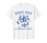 Berry Best Mom Club Mother's Day Cute Vintage Blueberry Camiseta