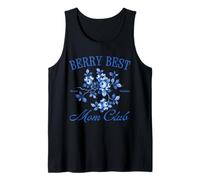 Berry Best Mom Club Mother's Day Cute Vintage Blueberry Camiseta sin Mangas