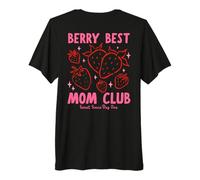 Berry Best Mom Club Mother's Day Cute Vintage Strawberry Camiseta Premium