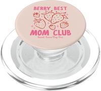 Berry Best Mom Club Mother's Day Cute Vintage Strawberry PopSockets PopGrip para MagSafe